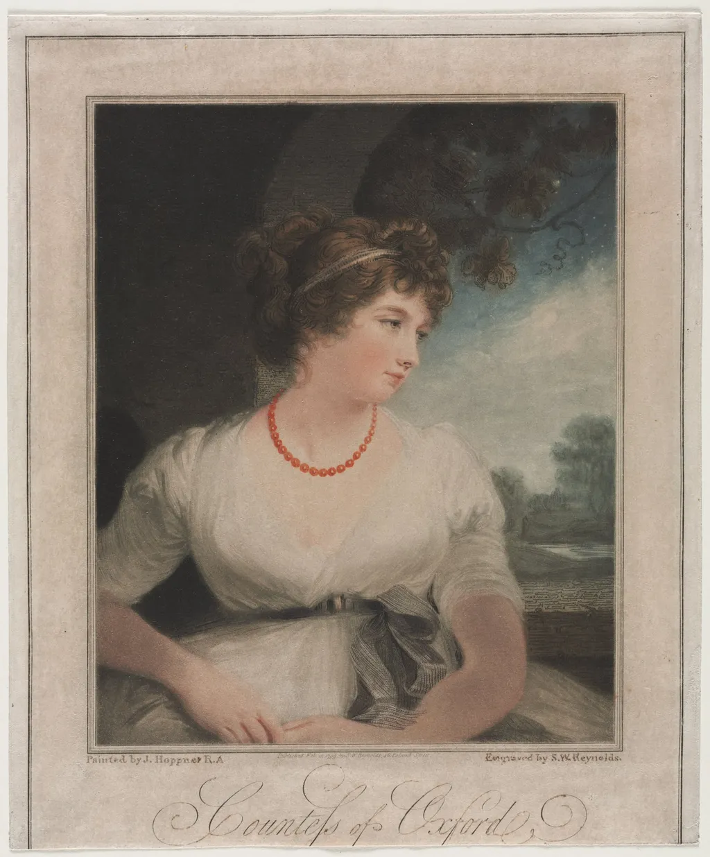 The Countess of Oxford, by Samuel William Reynolds, 1799