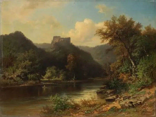 Cetatea Saskő, by Sándor Brodszky