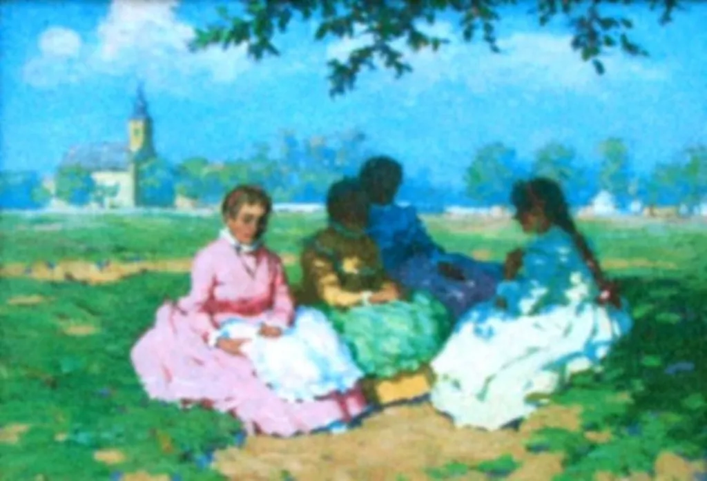 Țărănci la umbră, by Sándor Nyilasy
