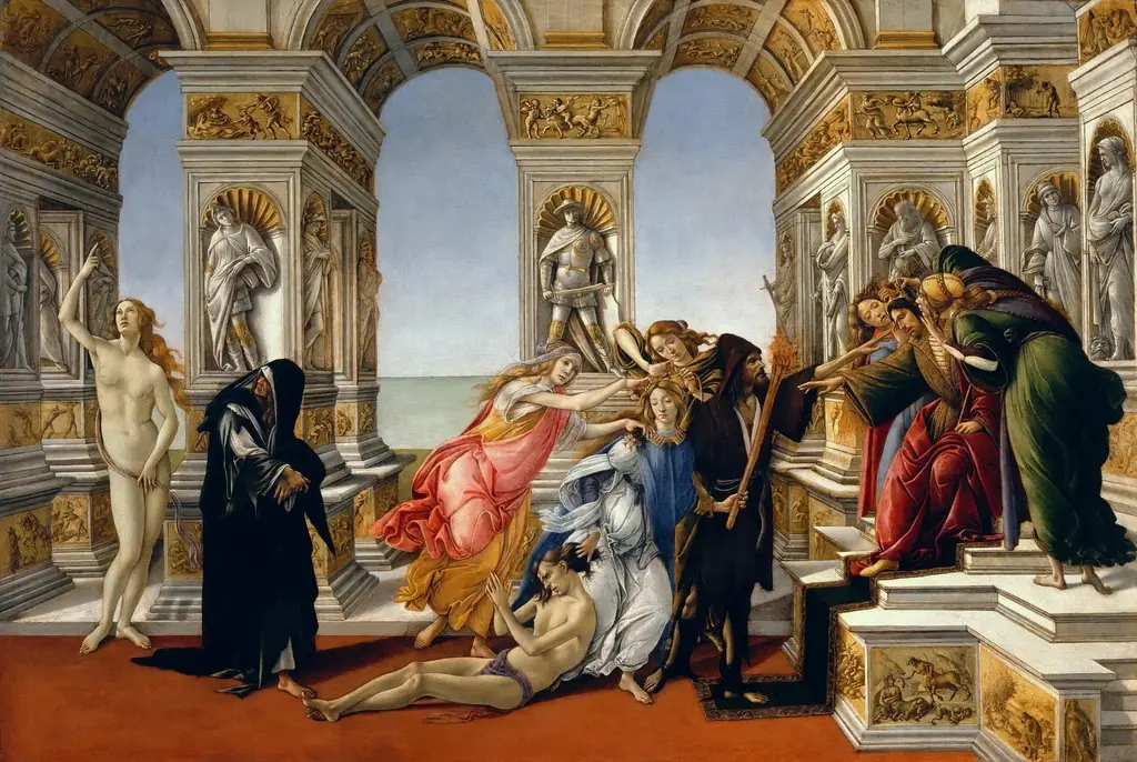 Calumny of Apelles, by Sandro Botticelli