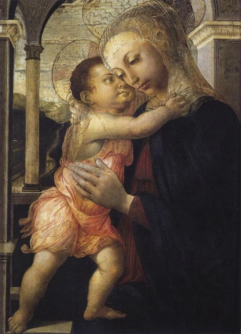 Madonna della Loggia, by Sandro Botticelli, tempera, 1467