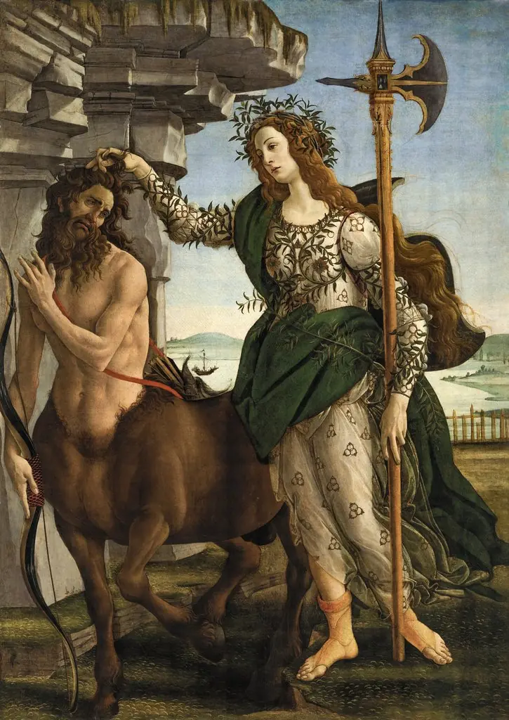 Pallas and the Centaur, by Sandro Botticelli