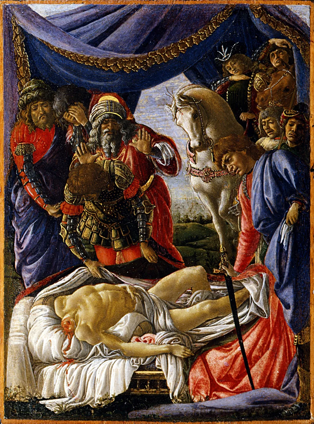 The Discovery of the Body of Holofernes, by Sandro Botticelli, tempera, 1470