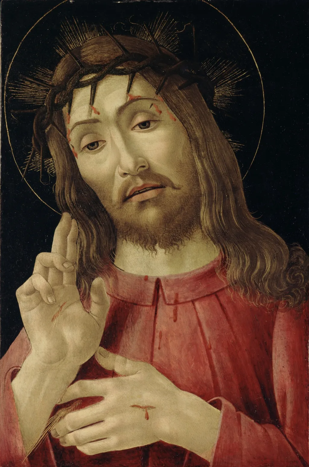 The Resurrected Christ, by Sandro Botticelli, tempera, 1490