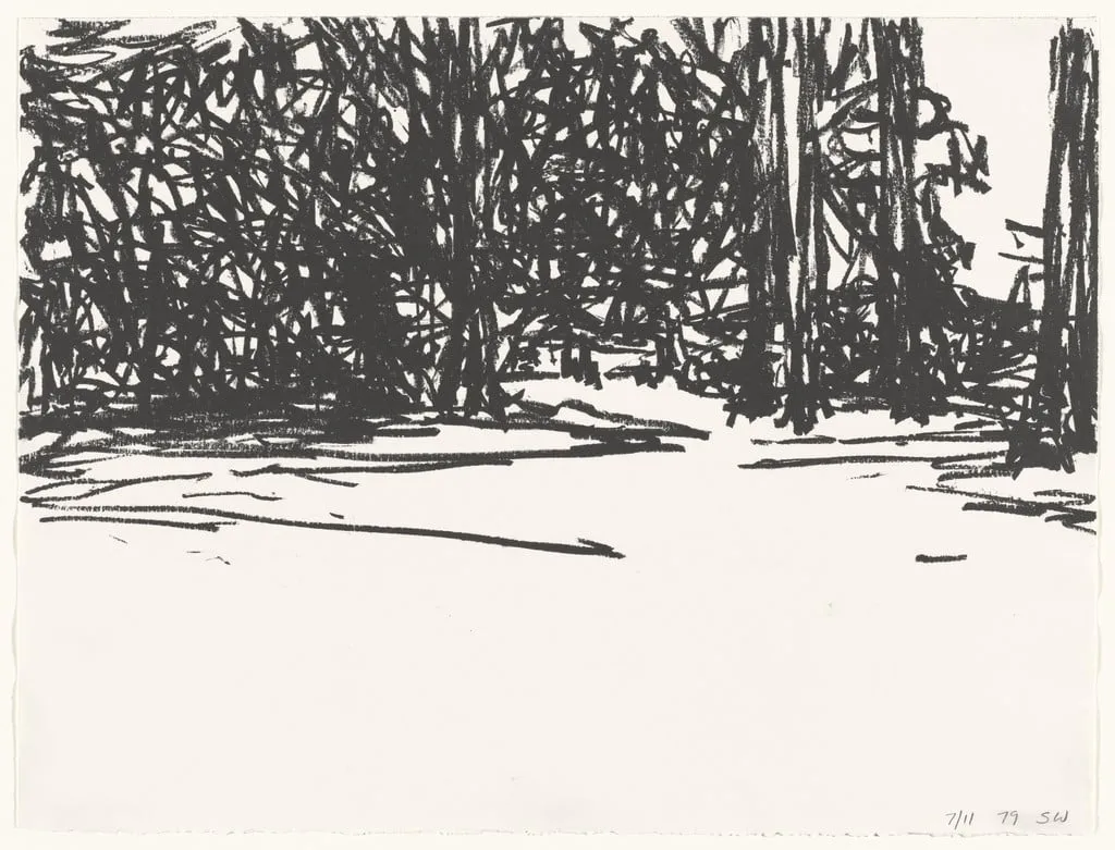 Untitled, by Sandy Walker, ink, 1979