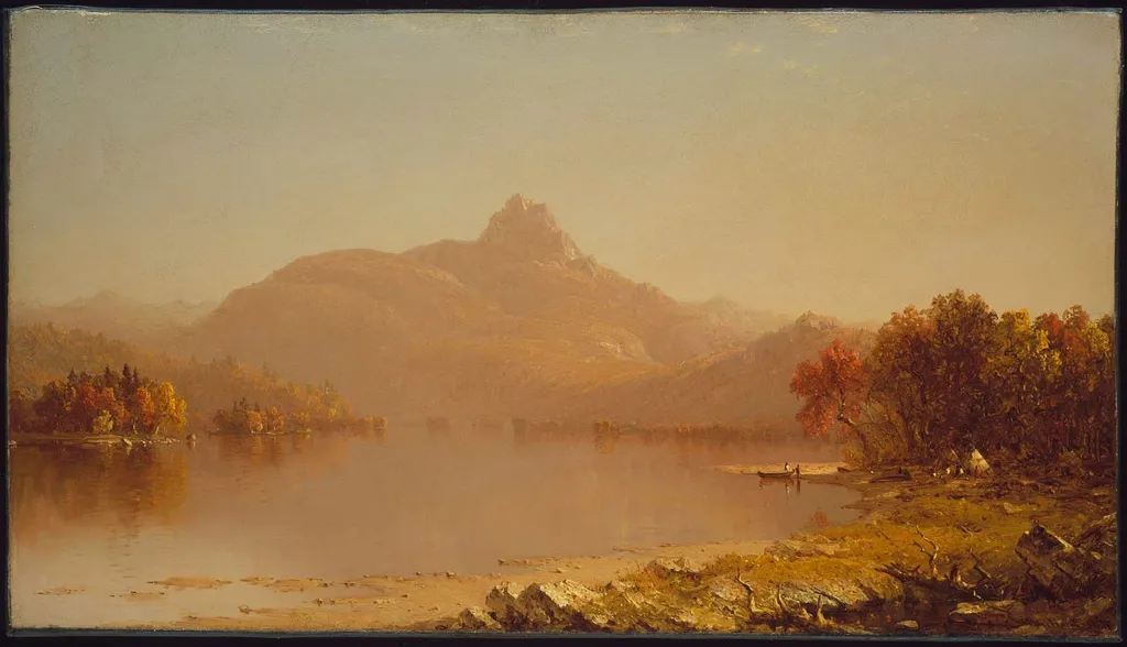 An October Afternoon, by Sanford Robinson Gifford, oil, 1871