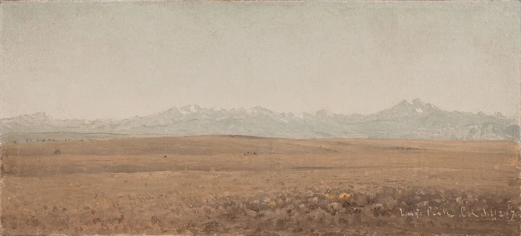 Longs Peak, Colorado, by Sanford Robinson Gifford, oil, 1870