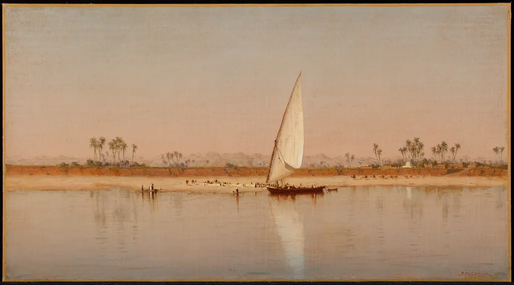 On the Nile, by Sanford Robinson Gifford, oil, 1872