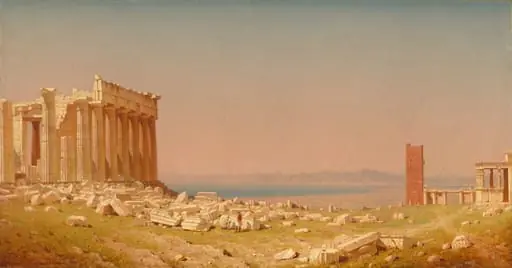 Ruins of the Parthenon, by Sanford Robinson Gifford
