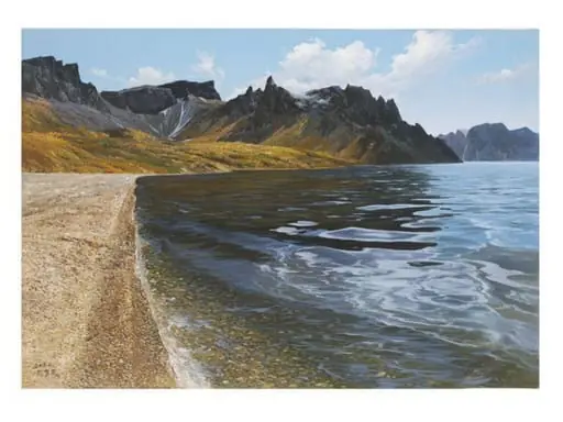 Mount Paektu and Heaven Lake, by Sang Mun Ri