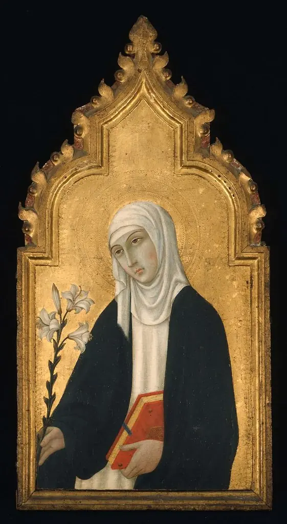 Triptych: Saint Catherine of Siena, by Sano di Pietro