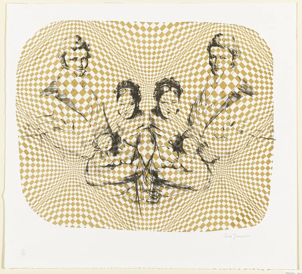 Untitled, by Sante Graziani, ink, 1966