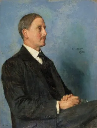 Portrait of Richard Irivine Best (1872-1959), Scholar, by Sarah Cecilia Harrison, oil, 1928