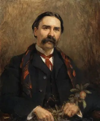 Portrait of Dr Douglas Hyde (1860-1949), Poet, Scholar and First President of Ireland, by Sarah Purser