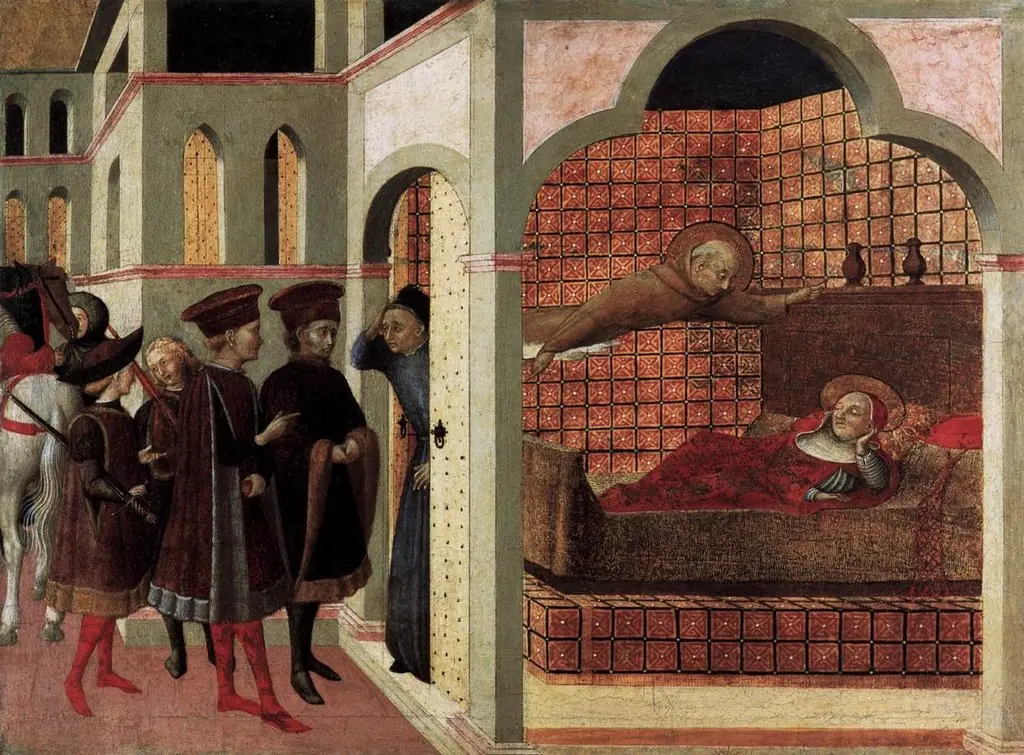Der selige Ranieri von Borgo San Sepolcro erscheint einem römischen Kardinal im Schlaf, by Sassetta