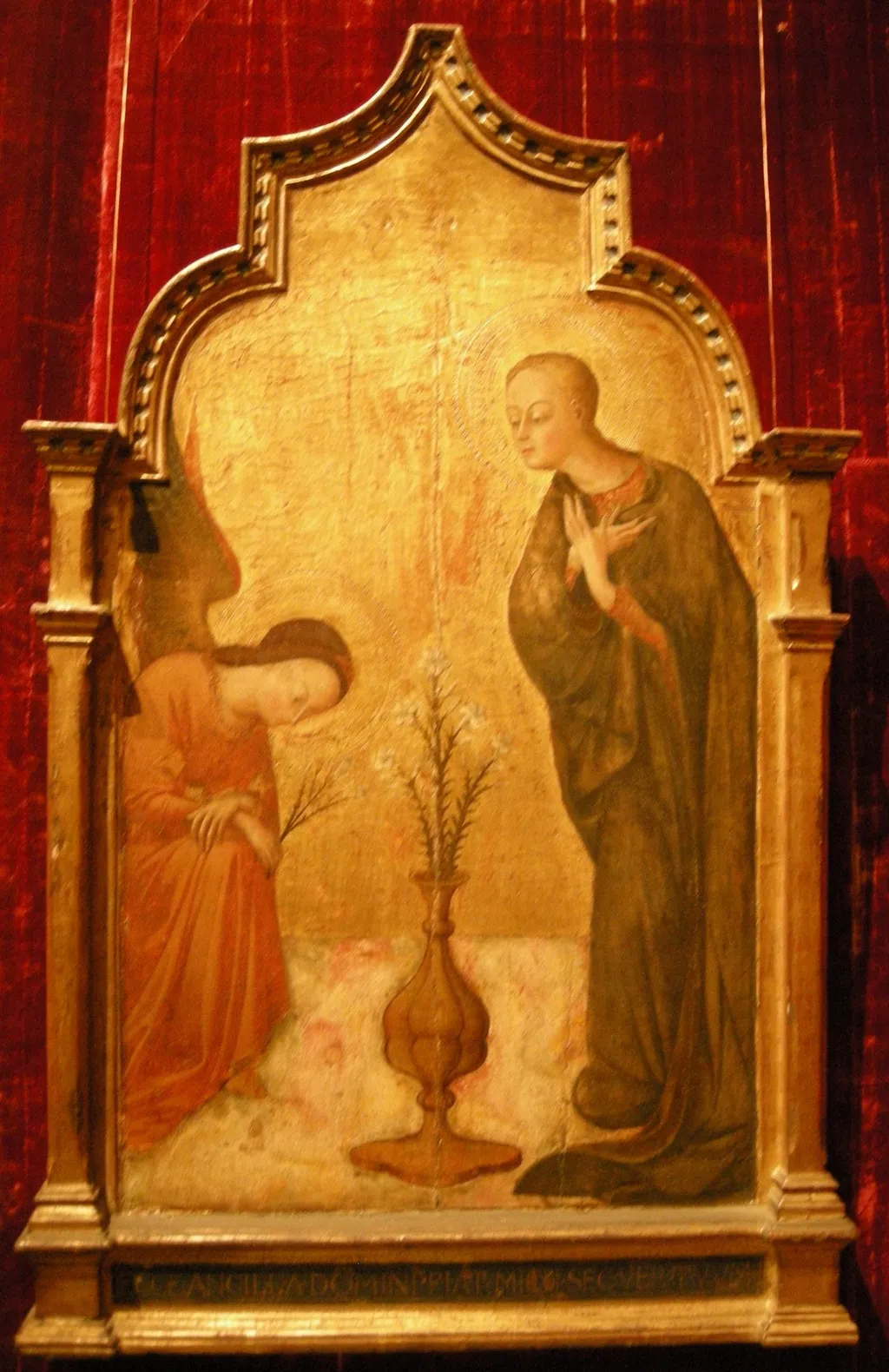 The Annunciation, by Sassetta, tempera, 1435
