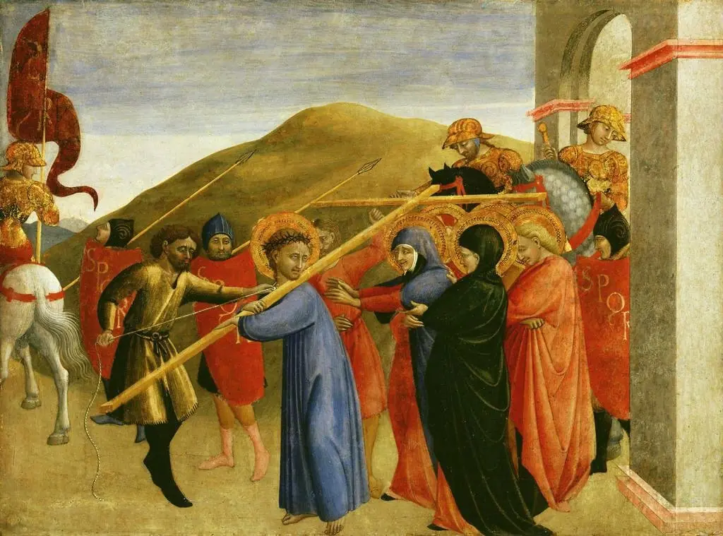 The Procession to Calvary, by Sassetta