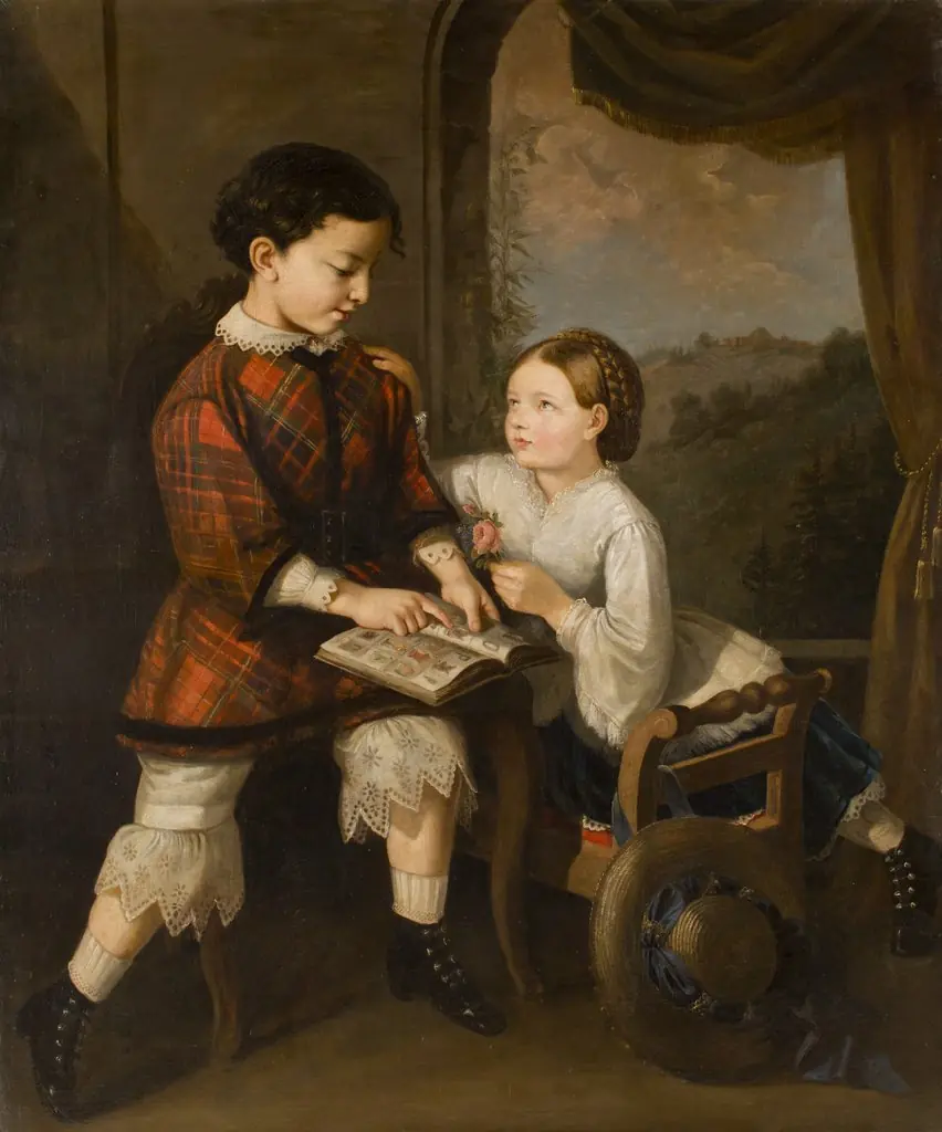 Children Learning, by Saturnin Świerzyński