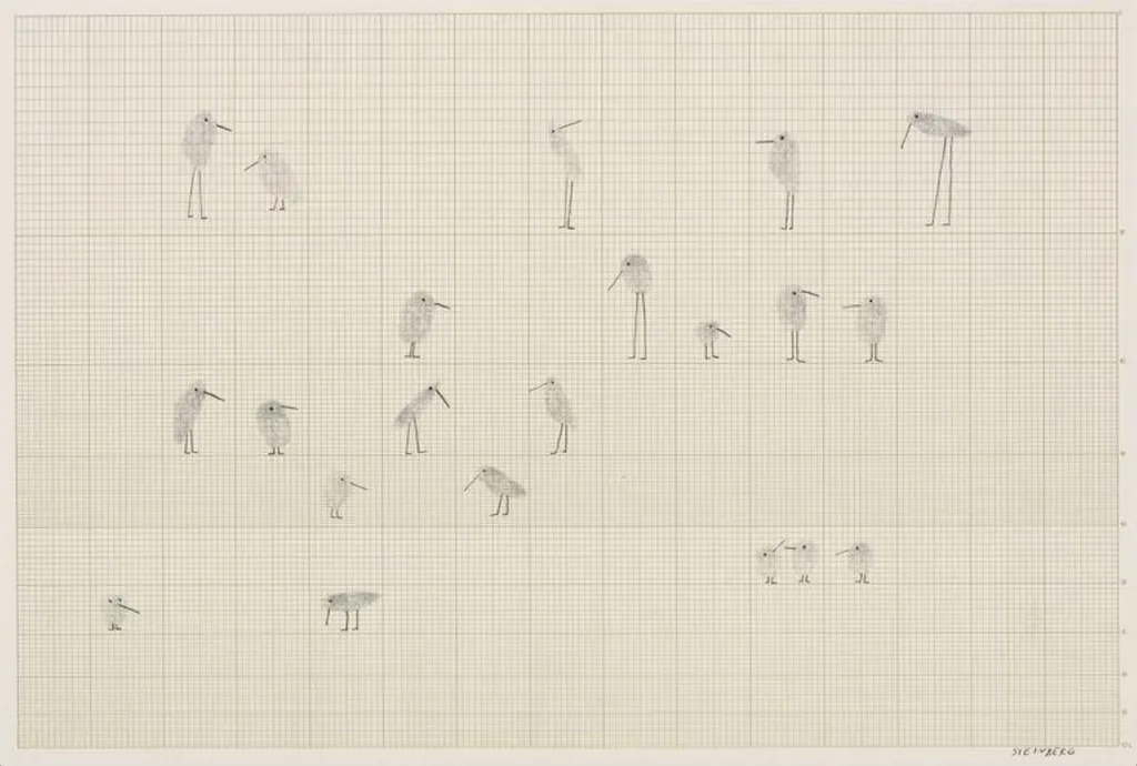 Birds, by Saul Steinberg, 1951