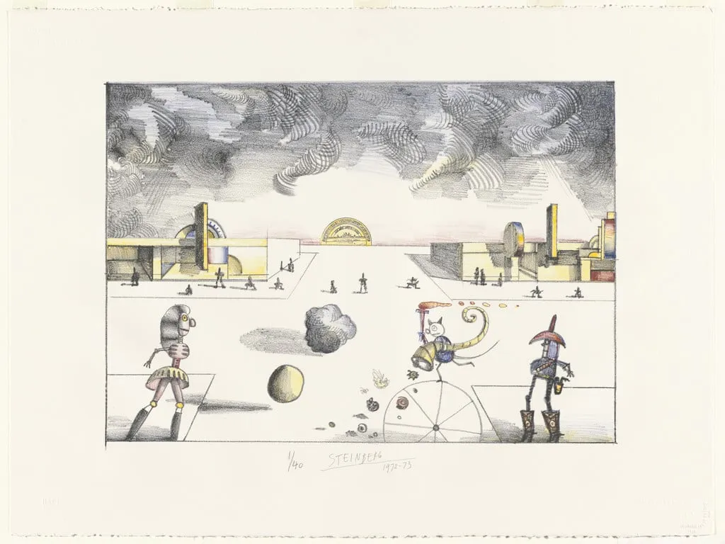 Untitled, by Saul Steinberg, ink, 1972