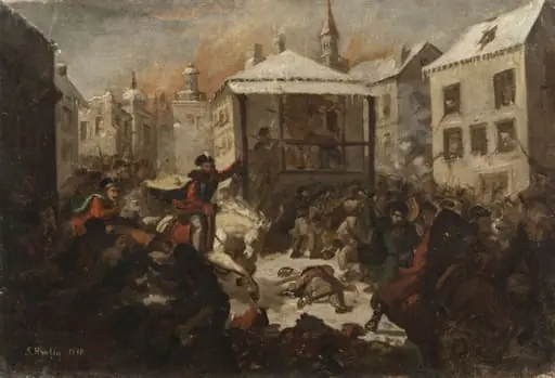Mihai Viteazul izgonind turcii la Giurgiu, by Sava Henția