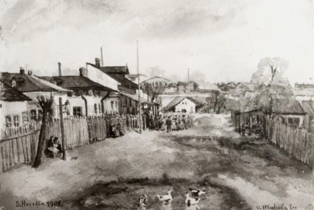O mahala din București, by Sava Henția, unspecified, 1886