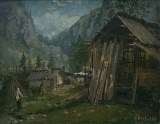 Peisaj de munte, by Sava Henția