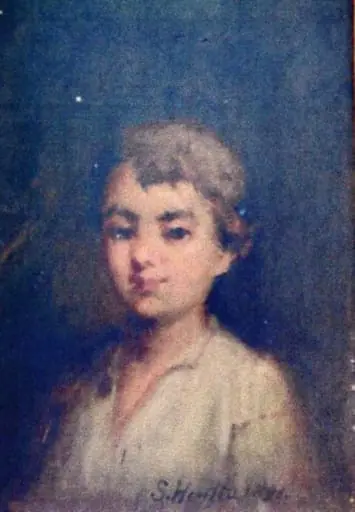 Portret de copil, by Sava Henția