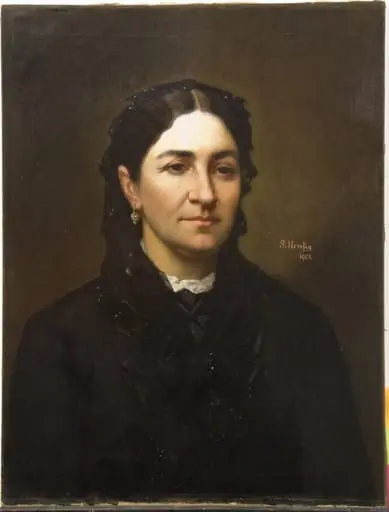 Portret de femeie în negru, by Sava Henția