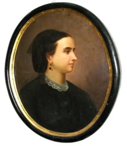 Portret de femeie (profil de femeie), by Sava Henția
