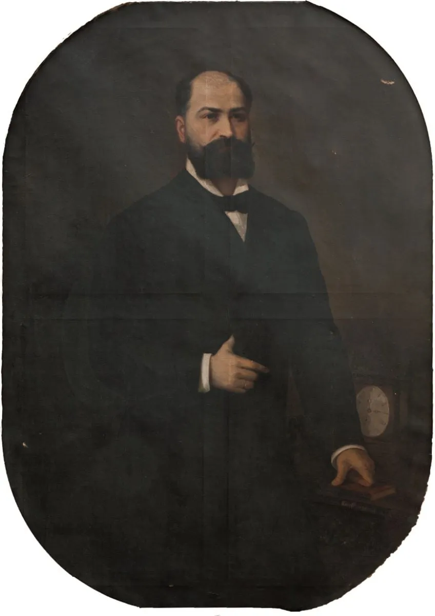 Portretul doctorului Florea Teodorescu, by Sava Henția, 1886