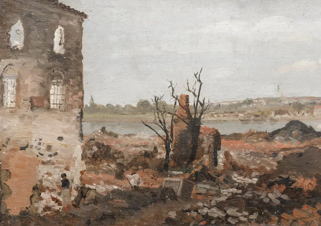Ruine pe malul Dunării, by Sava Henția, unspecified, 1876