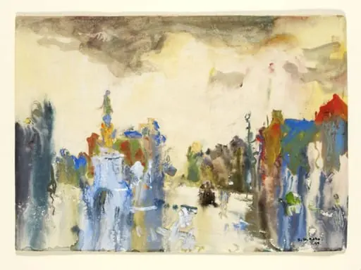 Monsoon in Bombay, by Sayed Haider Raza
