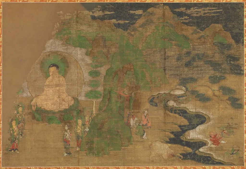 仏伝図|Scene from the Life of the Buddha, ink, 1416
