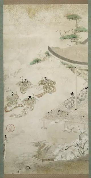 Scene from the Tale of Genji: from the chapter "Butterflies"