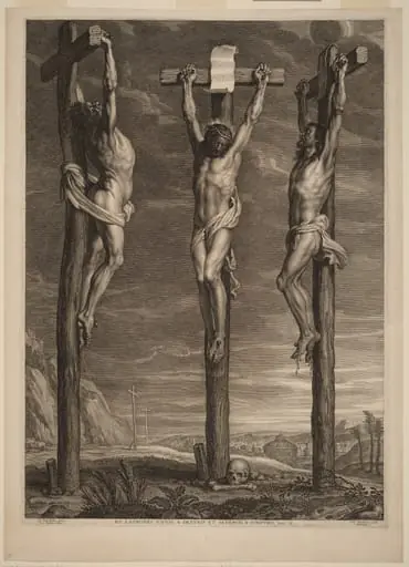 Christ Crucified between Two Thieves, by Schelte Adams Bolswert