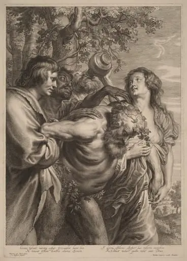 Drunken Silenus, by Schelte Adams Bolswert, 1622