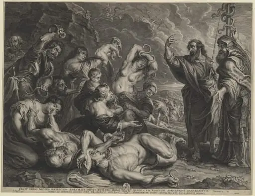 Moses and the Brazen Serpent, by Schelte Adams Bolswert