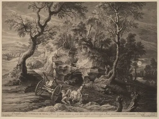 Rocky Landscape, by Schelte Adams Bolswert