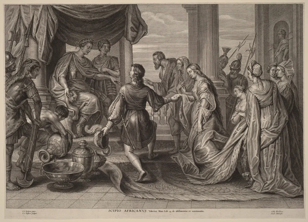 Scipio Africanus, by Schelte Adams Bolswert, ink, 1622