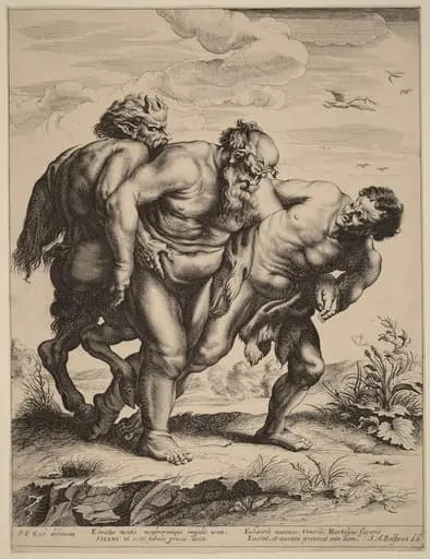 The Drunken Silenus, by Schelte Adams Bolswert