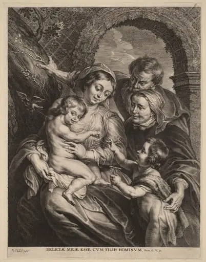 The Holy Family with the Goldfinch, by Schelte Adams Bolswert