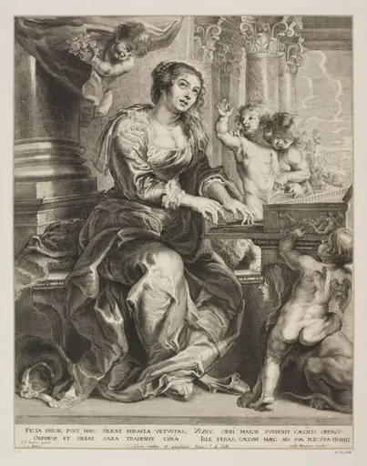 St. Cecilia, by Schelte Bolswert