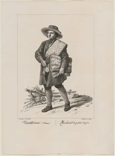 Teppichkrämer (Textile Merchant), by Schijtz, L.