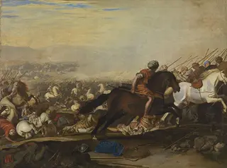 Schlachtenbild, by Aniello Falcone