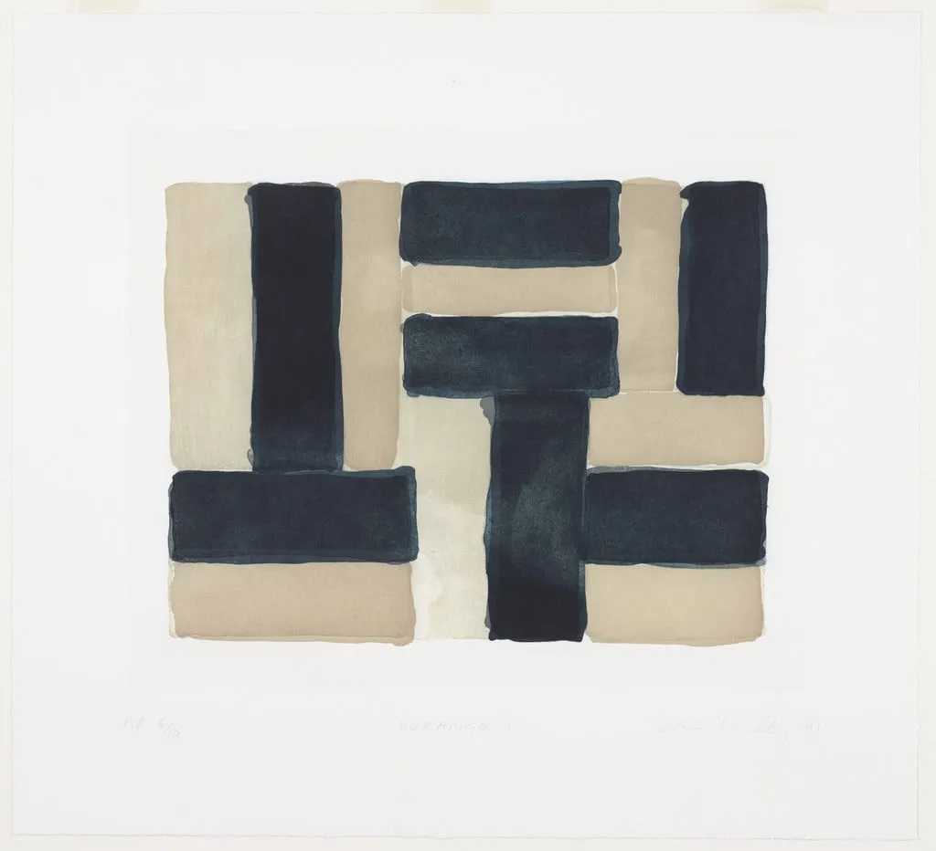 Untitled, by Sean Scully, ink, 1991