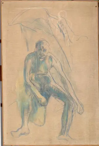 Seated Naked Man