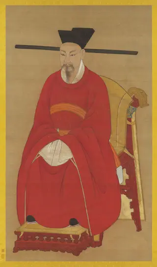 Seated Portrait of Emperor Lizong