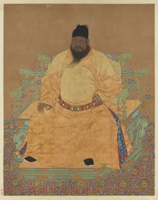 Seated Portrait of the Ming Emperor Xuanzong