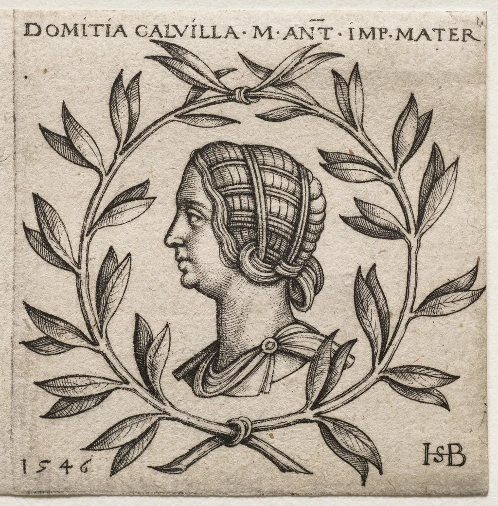 Bust of Domitia Calvilla, by Sebald Beham, 1546